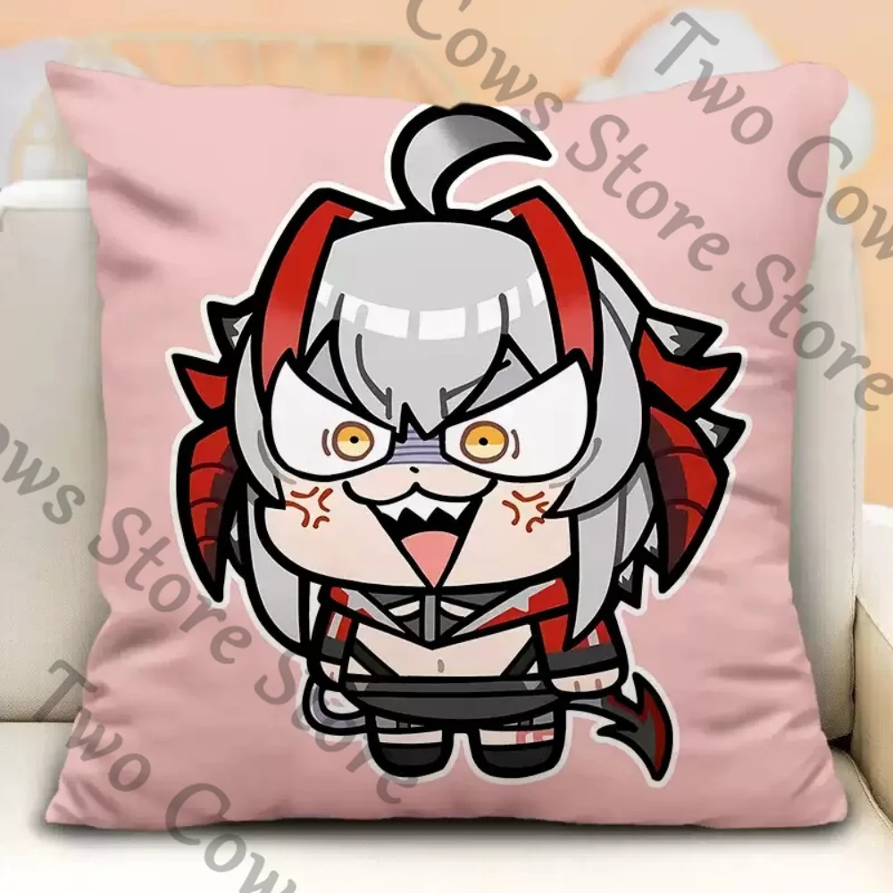 Arknights Wisadel Fluffy Cushion Throw Pillow Diy Cotton Customization Accessories Quadratic Element High Quality Gift