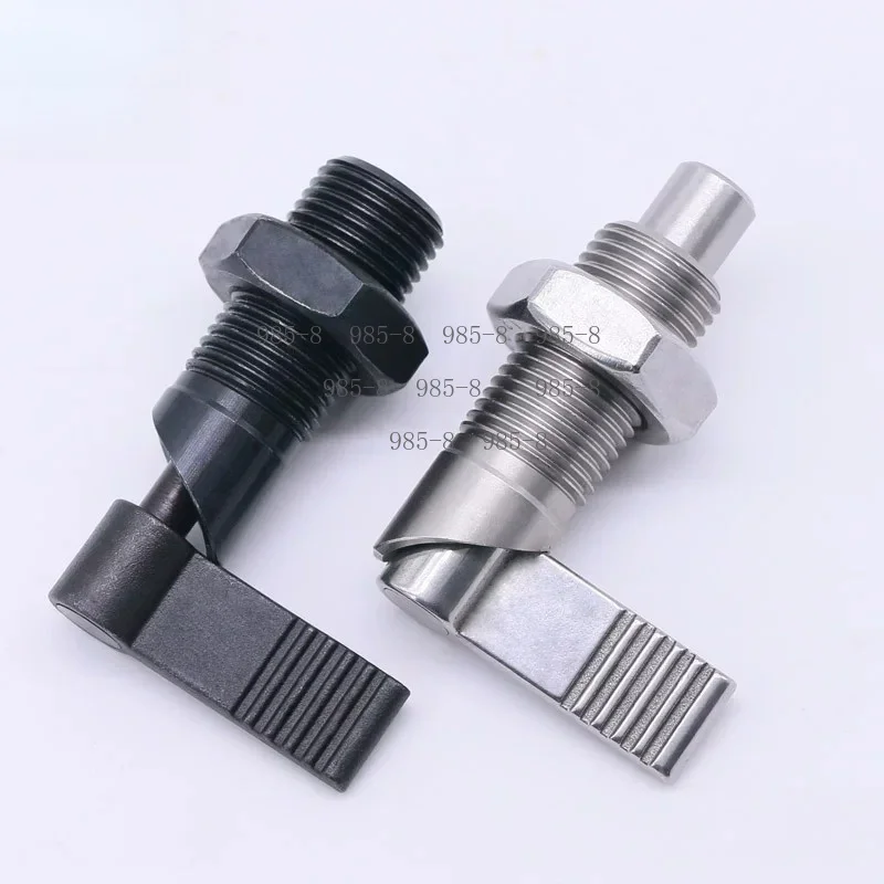 GN612 Spring Positioning Pin L-shaped Indexing Plunger Handwheel Knob Locking Telescopic Plug SPXVB SPXVBK