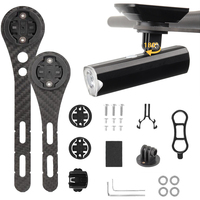 Carbon Fiber Electric Bike Handlbar Computer Mount Cycling Speedometer Support Holder elec bicycle Handlebar Extender for Garmin