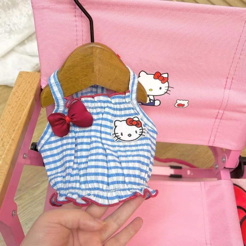 

Summer Hello Kitty Anime Kawaii Sanrio Lovely Pet Skirts Cute Cartoon Cat Dog Thin Vest Doll Clothes Ins Gifts for Kids