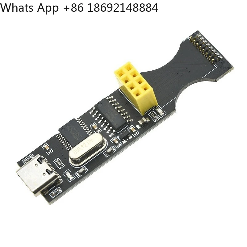 2.4G wireless serial port to USB transceiver module development board, patch module debugging test seat