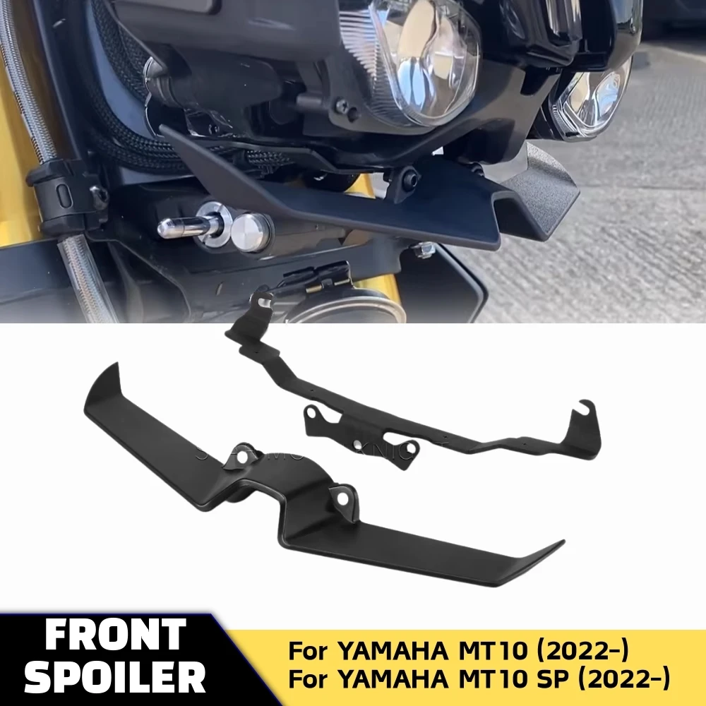 

mt10 Front Wing Spoiler Deflector Sport Downforce Naked Aerodynamic For YAMAHA MT-10 MT10 MT 10 SP 2022 2023-