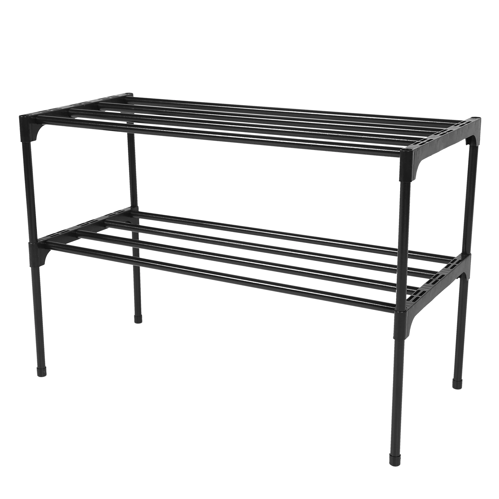 

Stainless Steel Shoe Rack Shelf Entryway Storage Holder Thickened Tube Non Shake Rounded Corners Organize