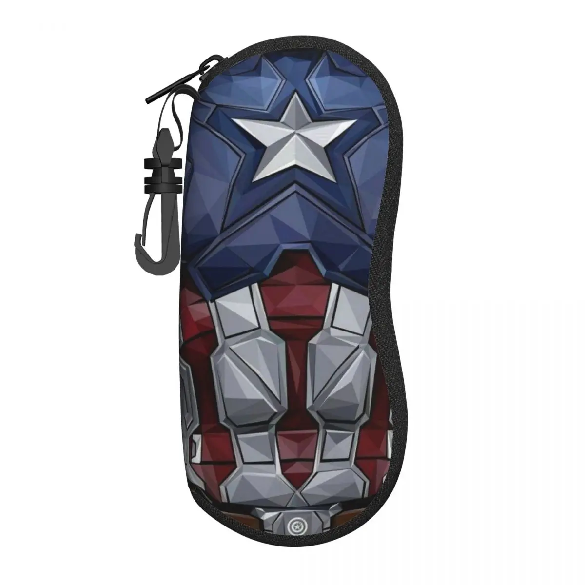 

Captain America Comics Shell Eyeglasses Protector Cases Fashion Sunglass Case Superhero Glasses Bag