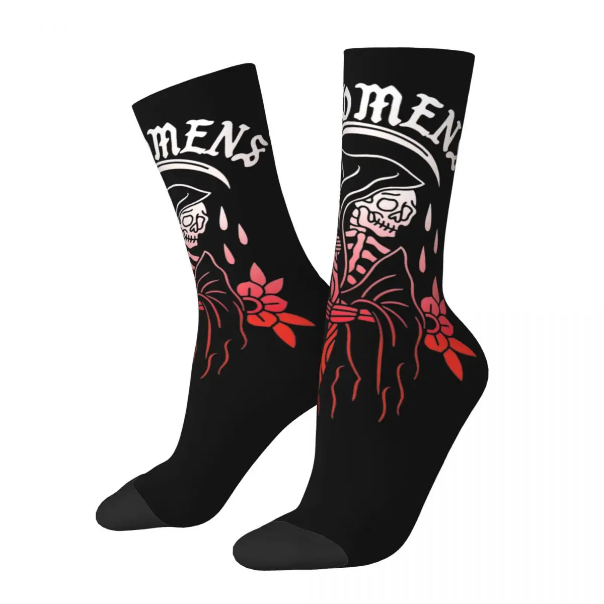 Winter Warm Cool Men's Women's Bad Omens Band Music Tour 2024 Socks Fade Reaper Breathable Basketball Socks