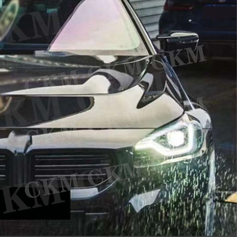 

CKMUUER for BMW M2 G87 2023+ Engine Hood Carbon Fiber Engine Cover Body Kit Trim Front Vents Engine Bonnet Hood Auto