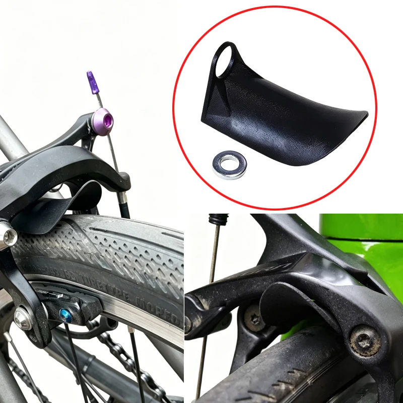 2 Peças Para-lama Impresso em 3D para Freio de Aro de Bicicleta de Estrada, Estreito/Largo, para Pneus 28c/30c, Compatível com Shimano R7000/DA9100