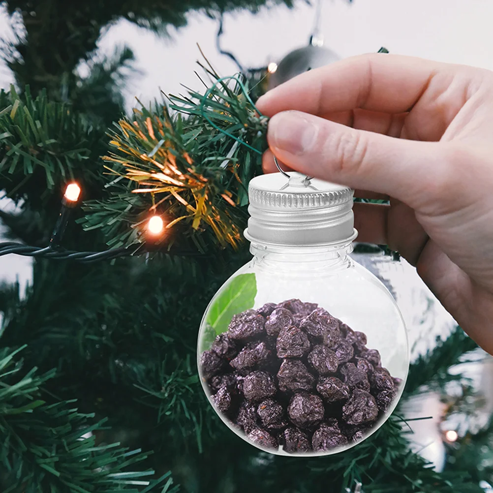 

6Pcs Portable Clear Bulb Juice Bottles Leakproof Airtight Plastic Beverage Containers for Milk Yogurt Drink Storage