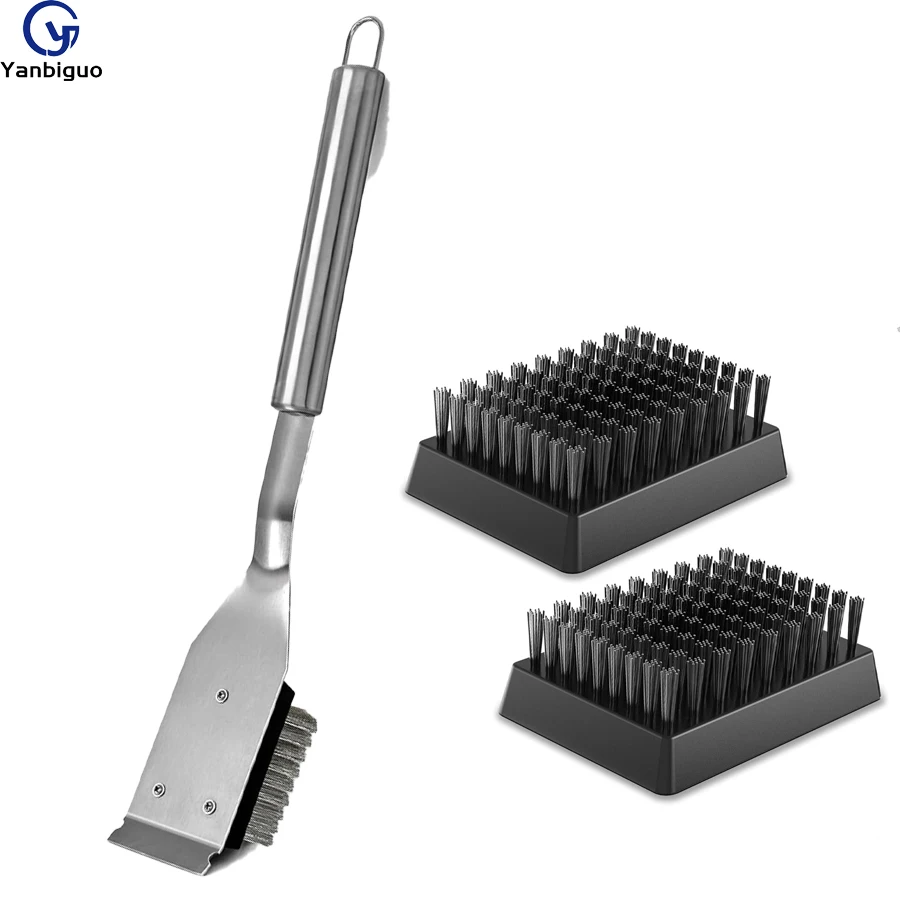 Grill Brush and Scraper, Wire BBQ Grill Brush for Outdoor Grill,16.5” Cleaning BBQ Accessories, Safe Cleaner  Brush