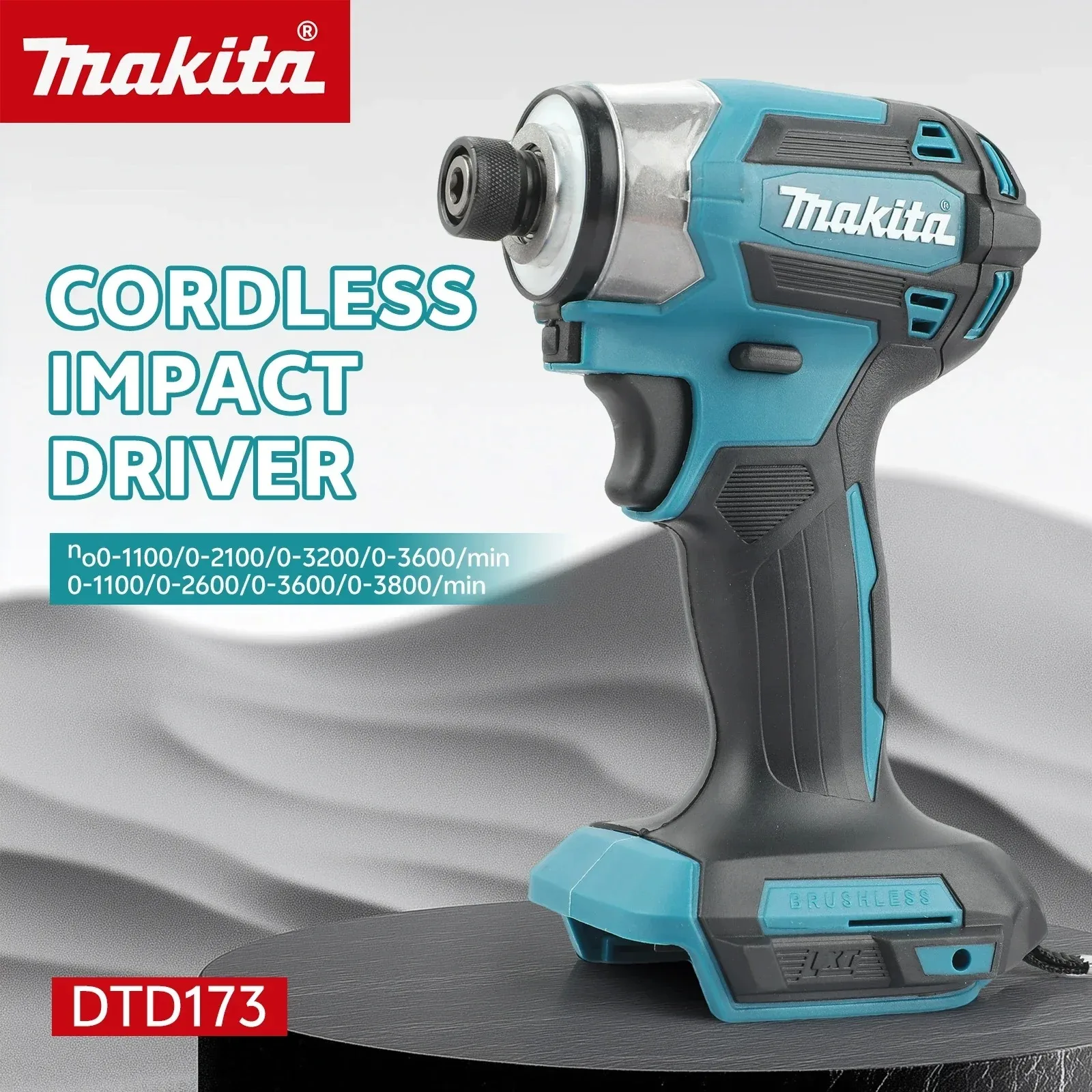 Makita DTD173 18V Brushless Impact Driver Lithium Cordless Electric Drill Power Tool Multifunction Household Tool（No Battery）