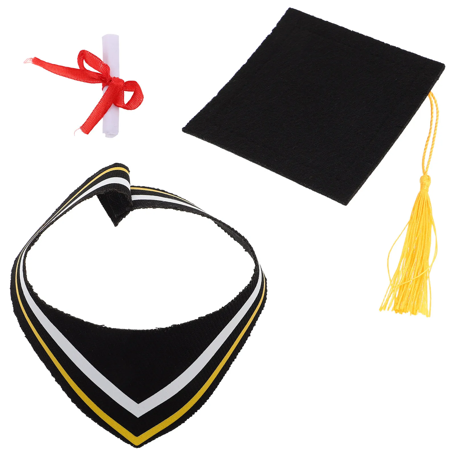 

Soft Comfortable Graduation Bear Outfit Gown Cap for Stuffed Animals Meticulously Crafted Detail Cute Dress Up Set Graduation