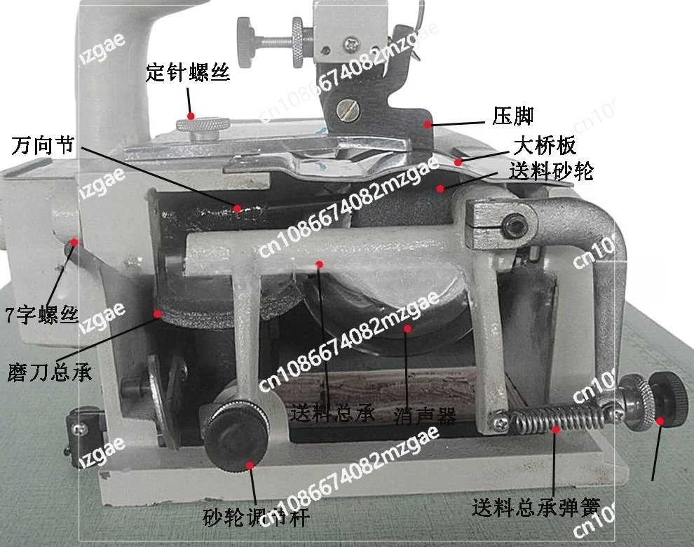 DC AC speed regulation leather thinning machine peeling machine shovel machine head round cutter