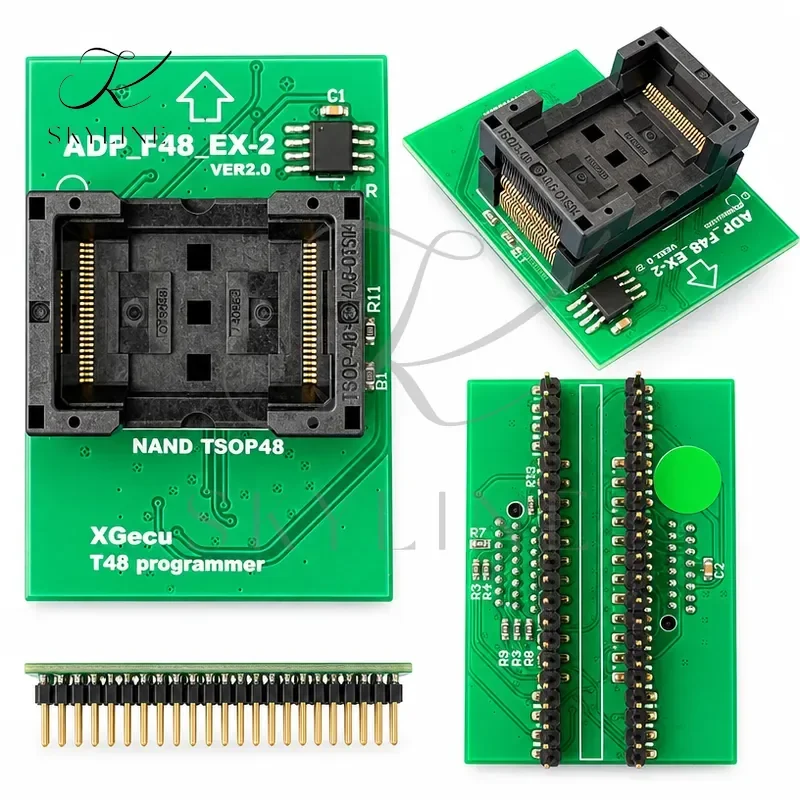 For V2 ADP_F48_EX-2 VER2.0 Adapter NAND TSOP48 Special Adaptor For NAND Flash Only On T48 TL866-3G Programmer