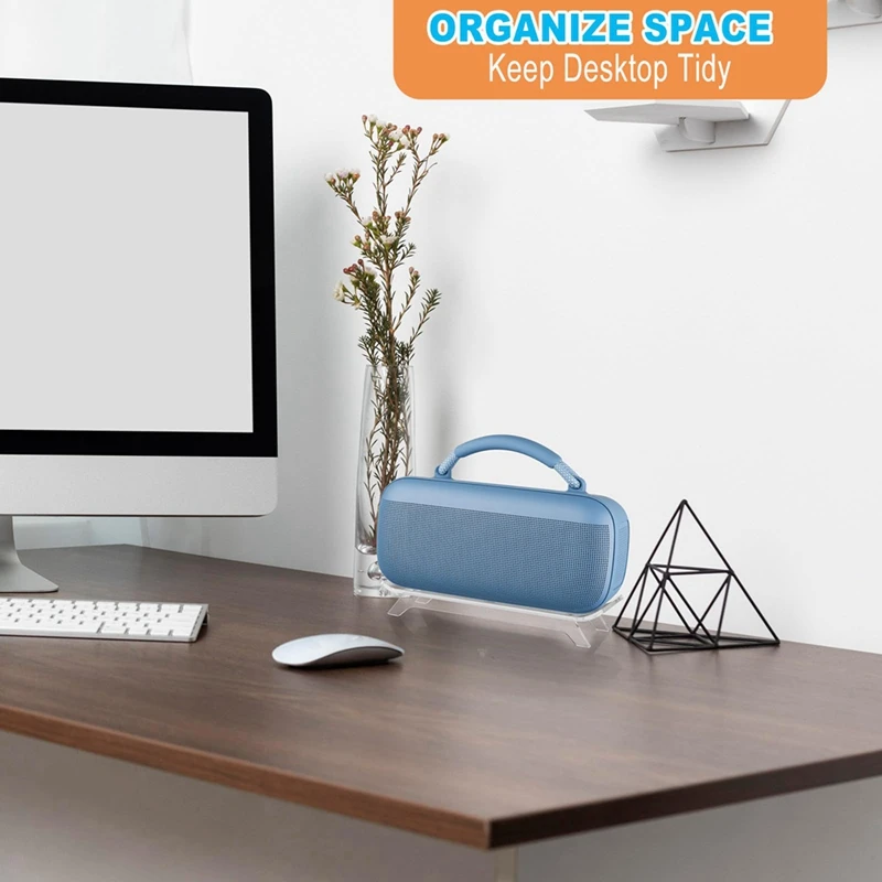 Desktop Stand For Bose Soundlink Max Portable Speaker, Acrylic Speaker Holder Display Shelf Anti-Slip Base Mount