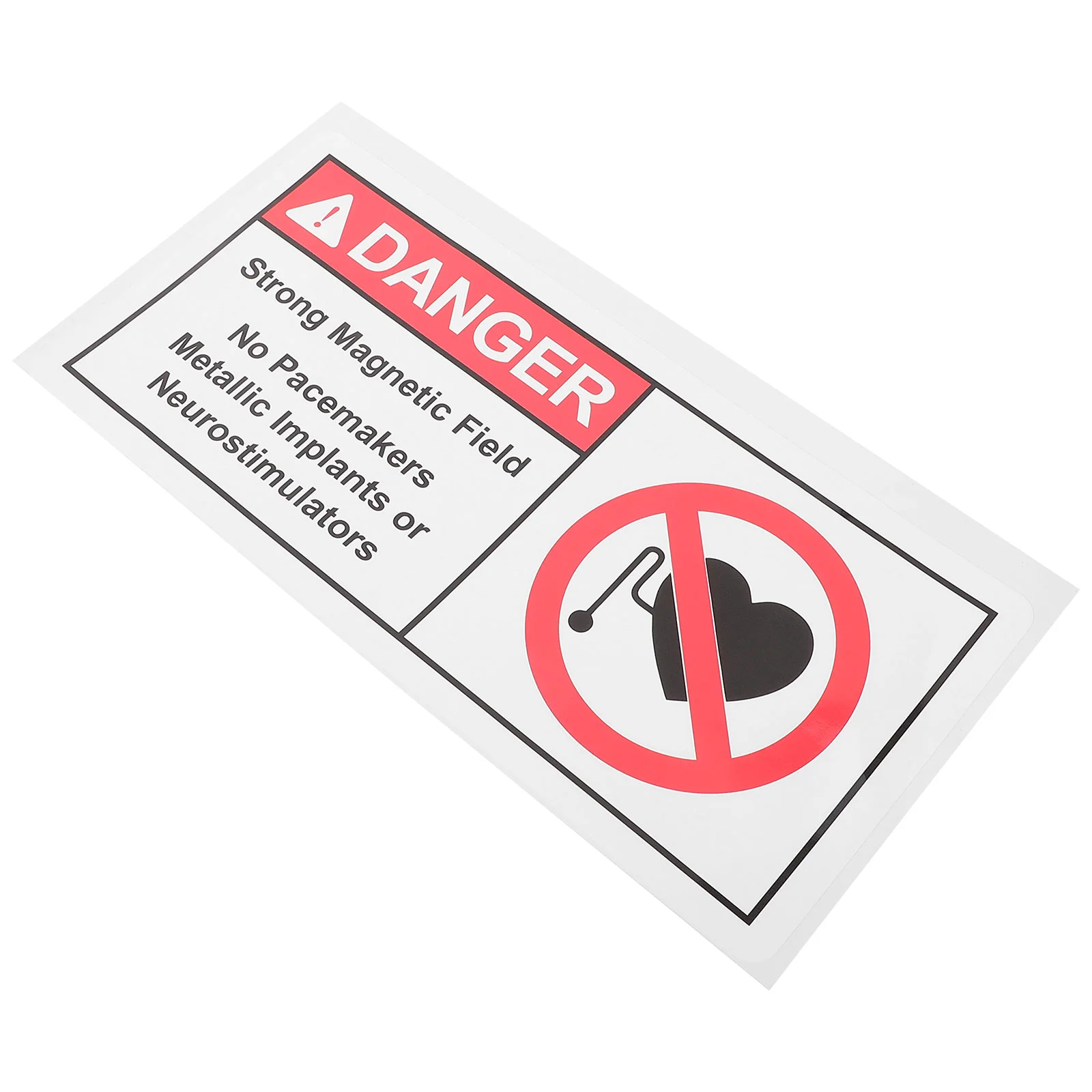 Warning Stickers Caution Magnetic Field Signs Self Adhesive Safety No