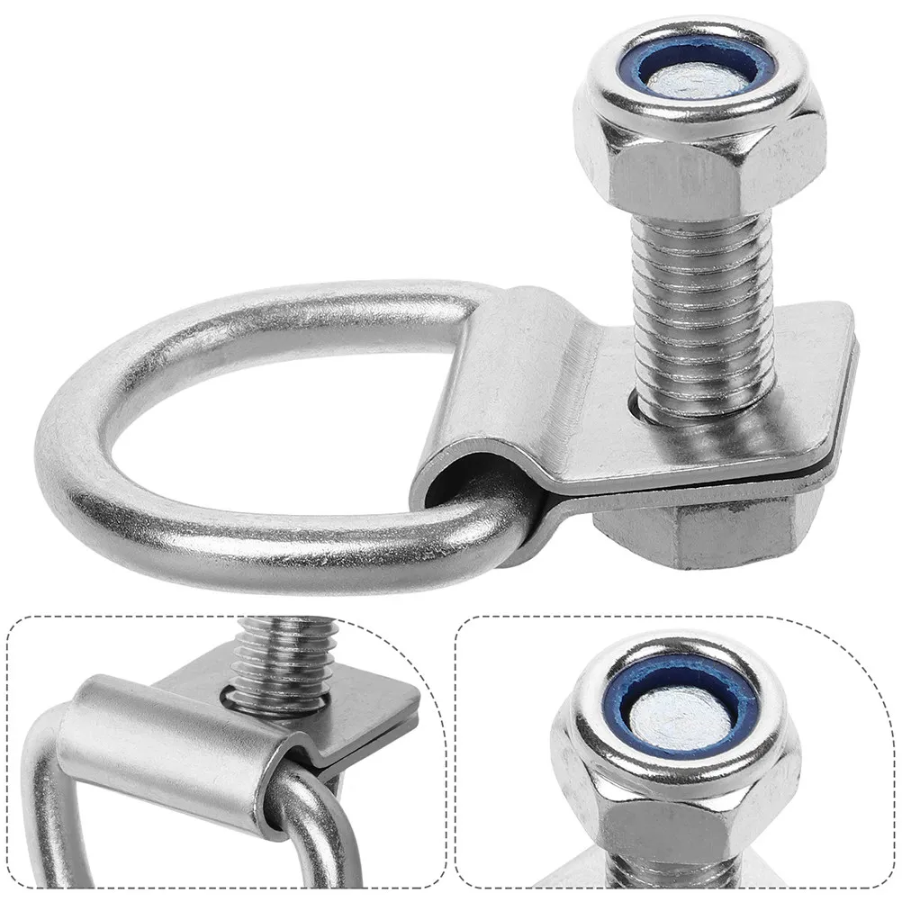 

Heavy Duty D-Ring Tie Down Anchor for Trailer Truck Bed Cargo Securing Automotive Tow Hook Front Bumper Tow Hooks Trailer Tie