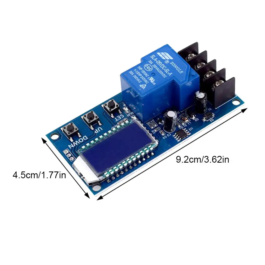 DC 6-60v 30A Storage Battery Charging Control Module Protection Board Charger Time Switch LCD Display XY-L30A