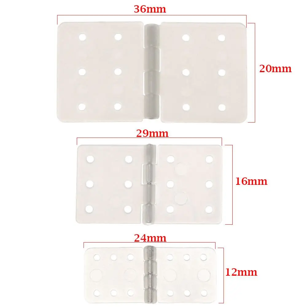 10pcs White Accessories  RC Airplanes Parts Nylon & Pinned Hinge Airplane Aileron Connection Aeromodelling Model