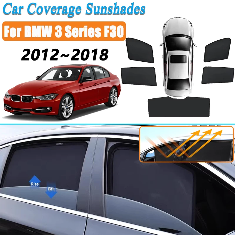 

Для BMW 3 серии F30 2012 2013 2014 2015 ~ 2018 аксессуары магнитный автомобильный солнцезащитный козырек, занавеска на лобовое стекло, солнцезащитные козырьки на боковое окно