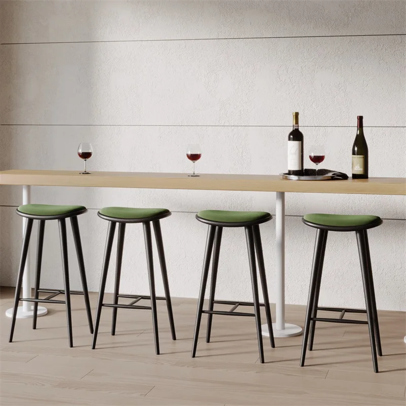 Minimalistic Nordic Modern Bar Chairs Stool Black Coffee Shop Bedroom Bar Chairs Designer Dining Cadeira De Praia Furniture