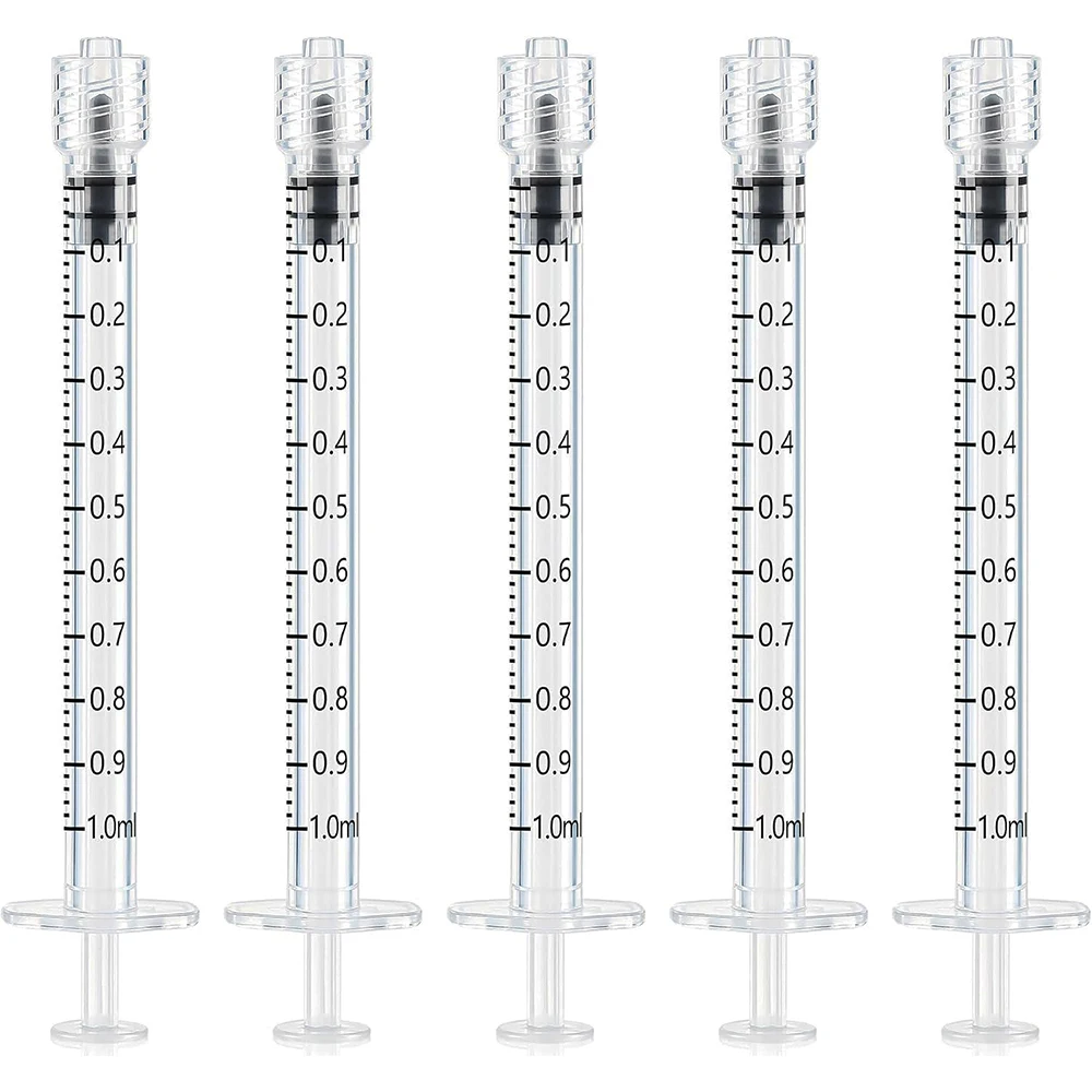 1ml Needle-Free Luer Syringe Individually Wrapped, Plastic Injector for Ink, Pet Feeding, Lab Oil, Perfume Refill, DIY Craft view 2
