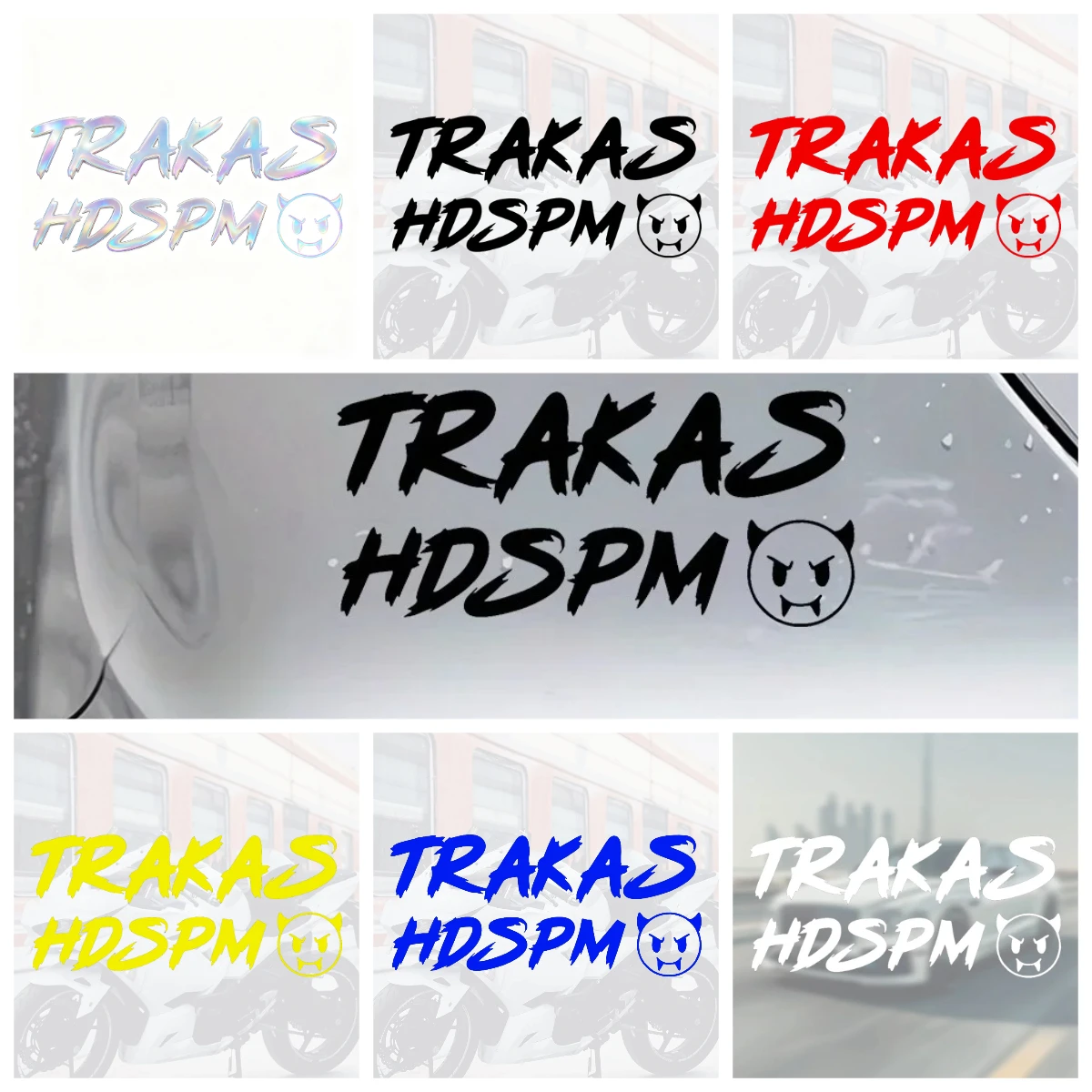 

TRAKAS HDSPM Funny Car Sticker Vinyl Decal Waterproof for Window Bumper Motorcycle Helmet Scratch Protection Exterior Decor