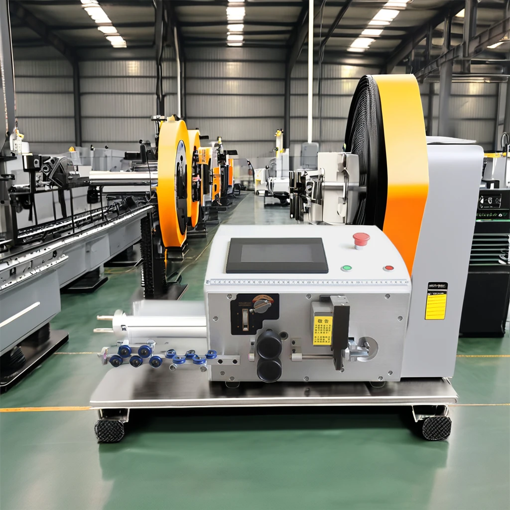6mm2 Automatic BV Hard Wire Cable Cutting Bending Machine Copper Wire Cut Strip Bend Machine Automatic Electronic Wire Bender