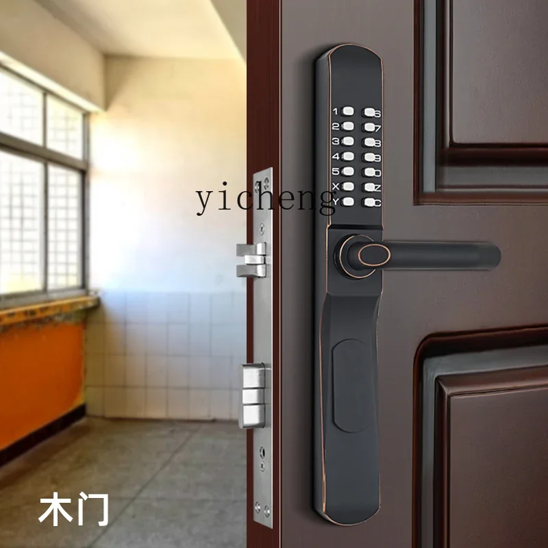 TQH double-sided mechanical combination lock outdoor waterproof aluminum alloy empty villa door lock