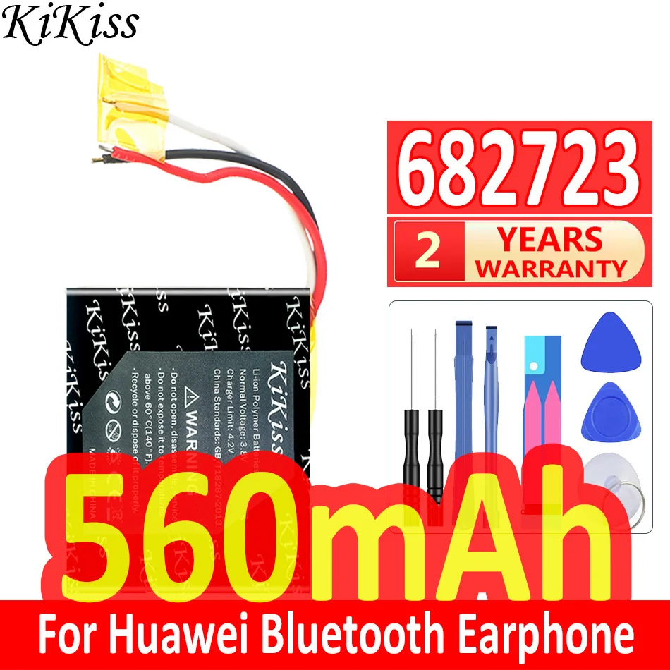 Reliable Power 560mAh For Huawei Bluetooth Earphone Earphone Battery 682723 3 Line
