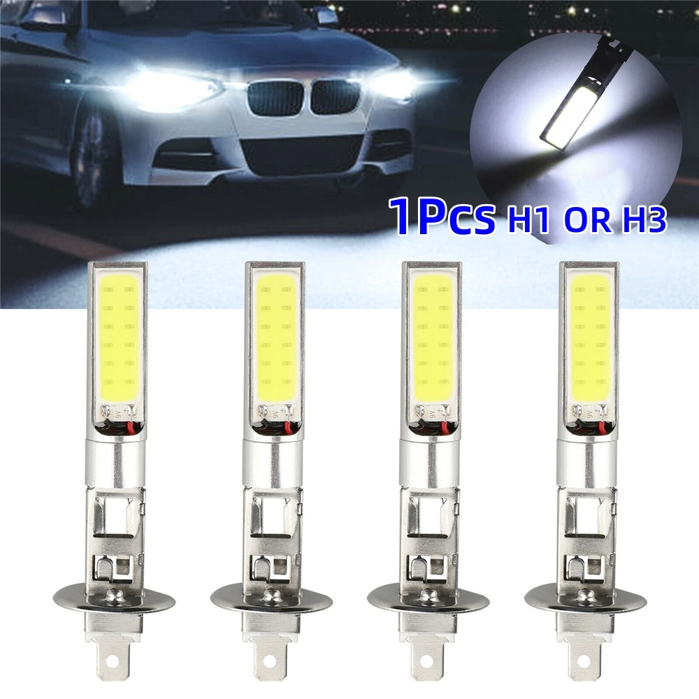 1 pz H1 LED lampadine per fari Auto 10SMD 6000LM 100W 6000K Xenon fari per Auto Super luminosi 12V fari antipolvere impermeabili