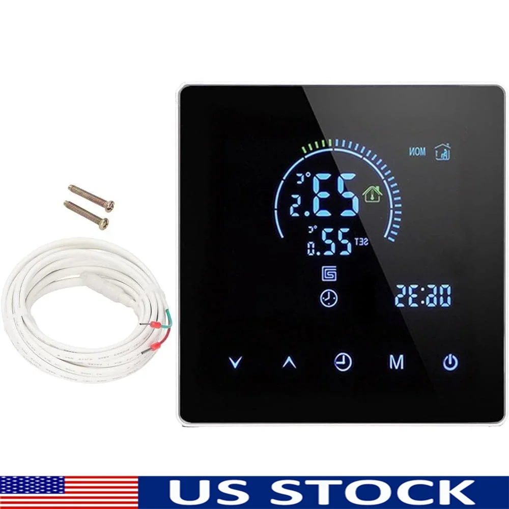 

Цифровой программируемый термостат с электрическим отоплением и ЖК-дисплеем, интеллектуальный контроль температуры, системы подогрева пола, домашний офис