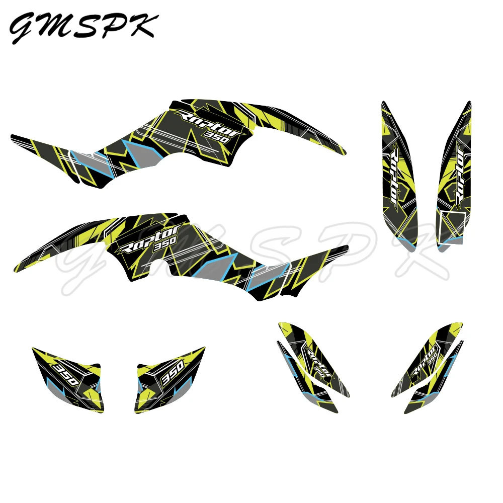 Fit for Yamaha Raptor 350 YFM350 Raptor350 ATV Motorcycle Background Decoration Graphics Decals Stickers Kit