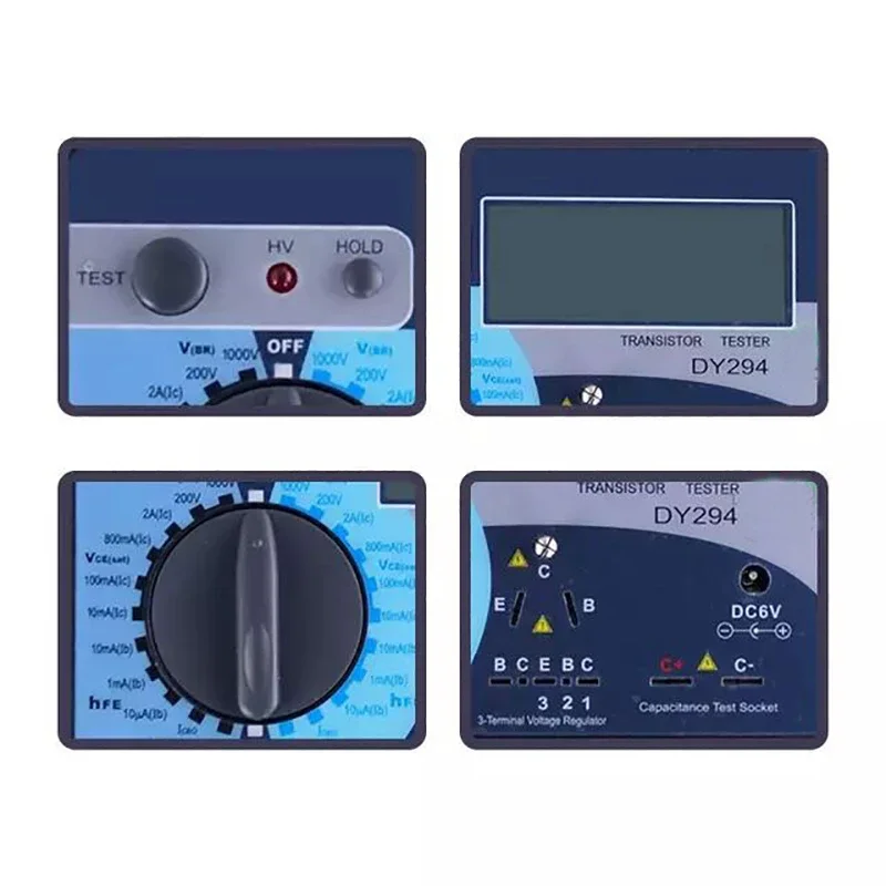 Multifunction Digital Transistor Analyzer Tester Semiconductor Diode Triode Reverse AC DC Voltage Capacitance FET