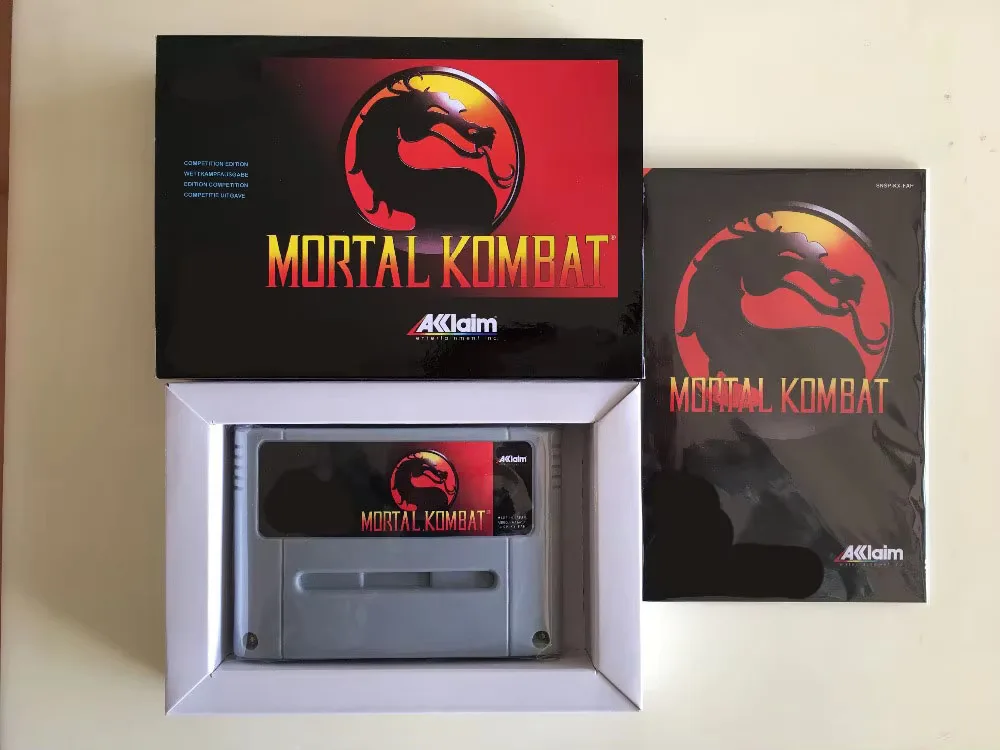 16Bit Games ** Mortal Kombat ( PAL Version!! box+manual+cartridge!! )