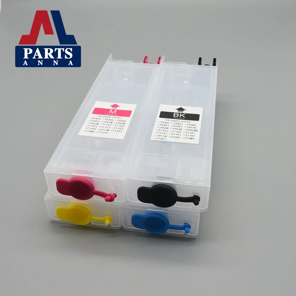 

1 комплект T9451-T9454 CMYK многоразовый картридж для Epson WorkForce Pro WF-C5290 WF-5210 WF-5710 WF-C5790 BK CMY 320 мл