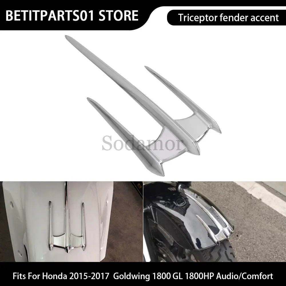 

Аксессуары для мотоциклов, передний обтекатель, крыло багажника, АБС-пластик, хром, подходит для Honda Goldwing GL1800 2001-2015