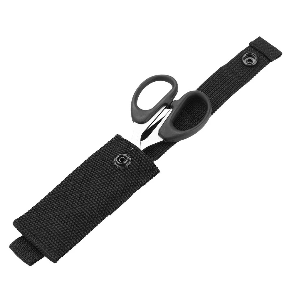 Scissors Pouch Case Black Nylon Military  Scissors Sheath  Key chain Shears Pouch Bag Holder