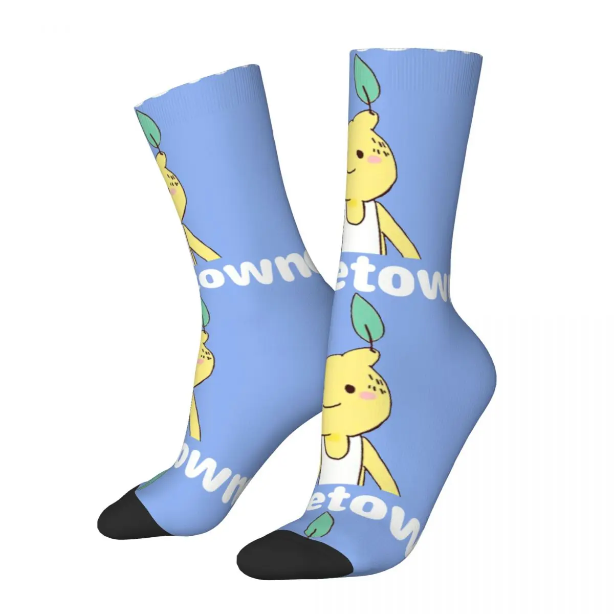 Hip Hop Retro Image Crazy Men's compression Socks Unisex Cavetown Lemon Boy England Singer Musician Street Seamless Crew Sock