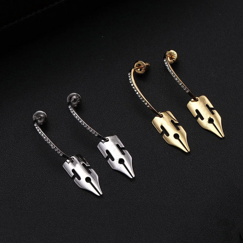 Animation JOJO's Bizarre Adventure Peripheral Earrings of the Same Type, Kishibe Rohan Manga G Pen Earrings Cartoon