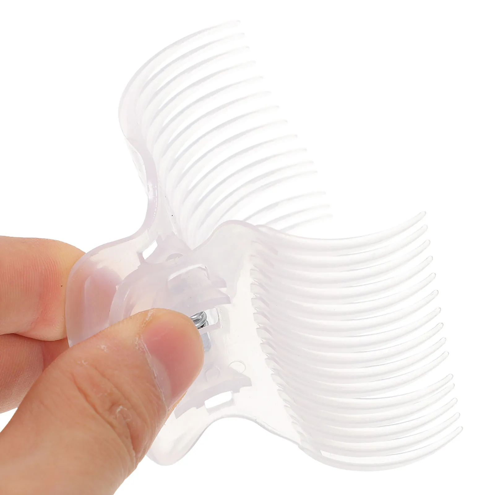 

10Pcs Hot Curler Claw Clip Heat-Insulated Transparent ABS Roller Jaw Clamp Ideal for Hair Coloring Perming Styling Efficient