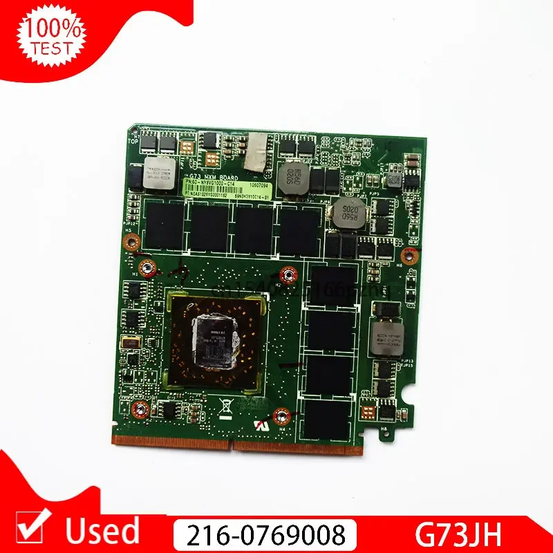 Used  G73_MXM HD5870 1GB 216-0769008 Video Card Board For ASUS G73 G73J G73JH Laptopo VGA Graphics  Mainboard