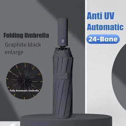 Xiaomi 24 Bone Solid Color Automatic Umbrella Light Collapsible Large Format Outdoor Sunshade UV Protection Automatic Umbrella