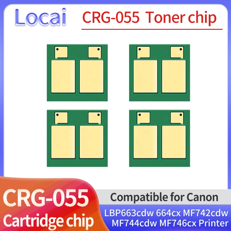 New CRG-055 CRG055 Toner Chip for Canon LBP660C LBP663Cdw LBP664Cdw MF740C MF741Cdw MF742Cdw MF743Cdw MF744Cdw MF746Cx Cartridge