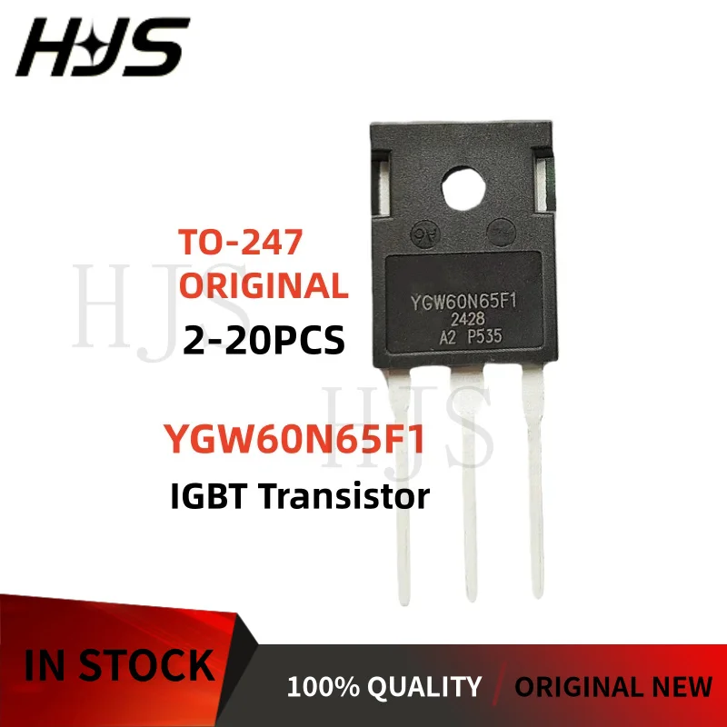 2~20PCS Original brand new YGW60N65F1 60N65F1 650V 60A TO-247 IGBT tube for Welding Machine In Stock