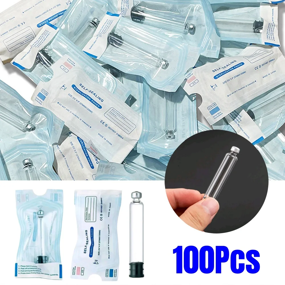 100pcs Insulin Cartridges 3ml Empty Cassette Bottle for Lilly Insulin Injection Pen Individual Packaging Medical Aesthetics