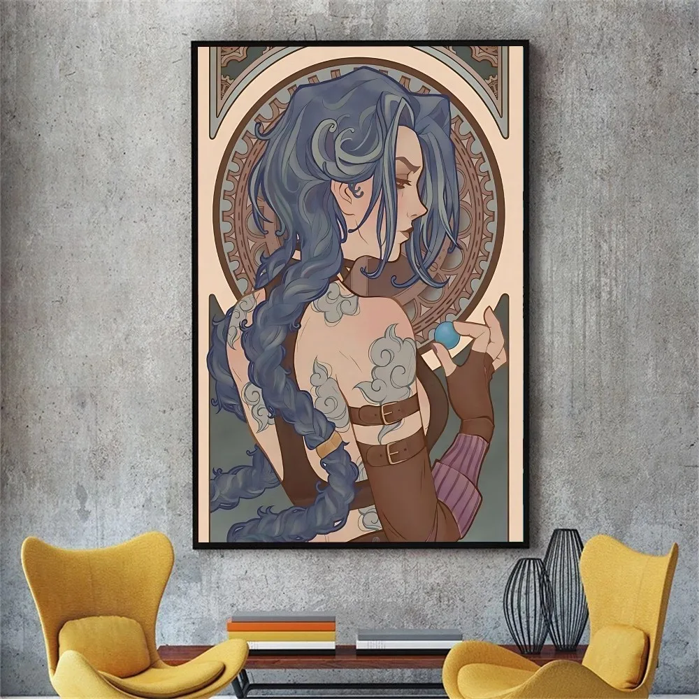 Jinx Arcane Poster No Framed Poster Kraft Club Bar Paper Vintage Poster Wall Art Painting Bedroom Study Stickers