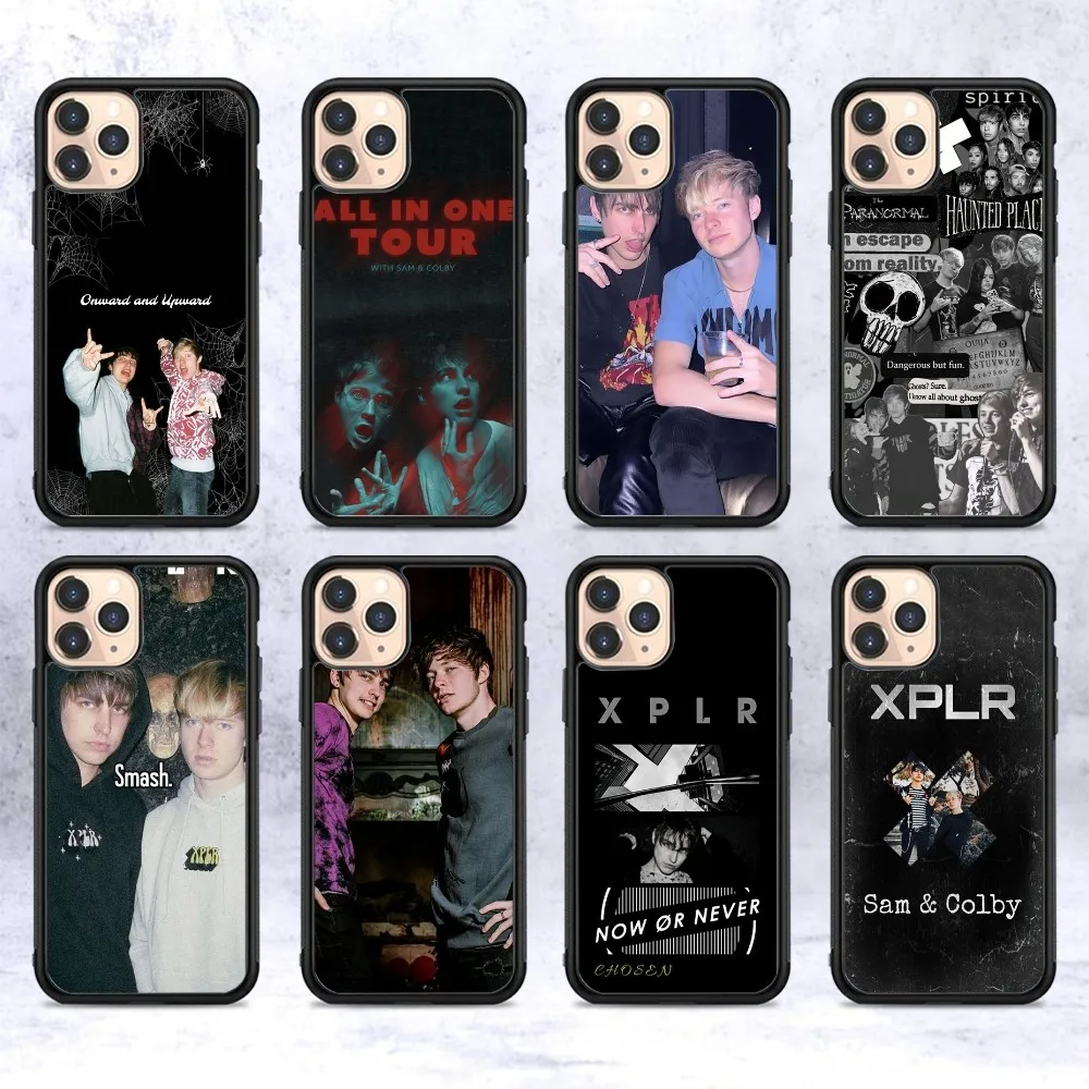 S-Sam And Colby XPLR Phone Case Silicone PC+TPU For Samsung S10 20 30 22 23 24 Plus Lite Ultra Cover