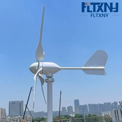 China Factory 10KW Home Small Wind Turbine Generator 10000W 12V 24V 48V Wind Generators With MPPT Controller For Farm