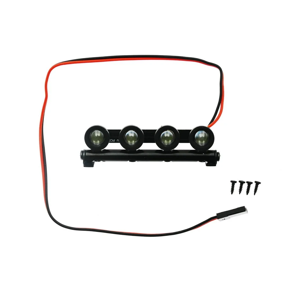 ラウンドスクエアスポットライト ルーフライト 1/18 RCクローラーTRX4Mディフェンダーアップグレード用 (4M-31)