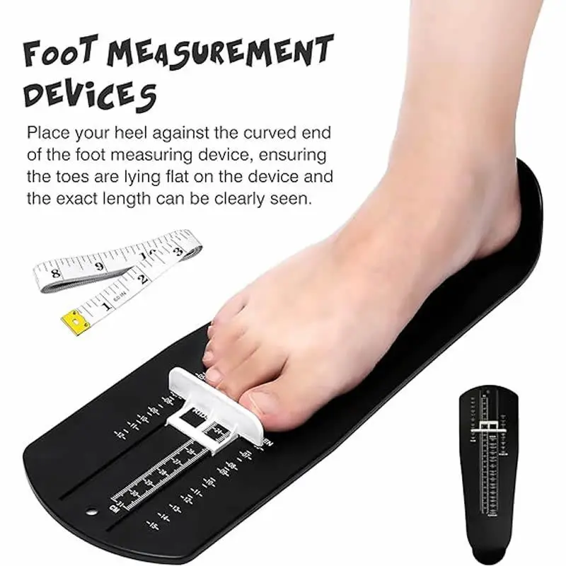 Foot length measuring device suitable for adults and children US size printed foot measuring device foot length measuring tool